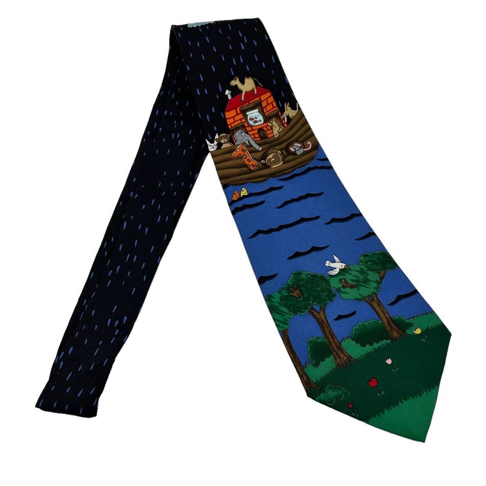 SAVE THE CHILDREN COLLECTION NOAH’S ARK MEN’S SILK TIE